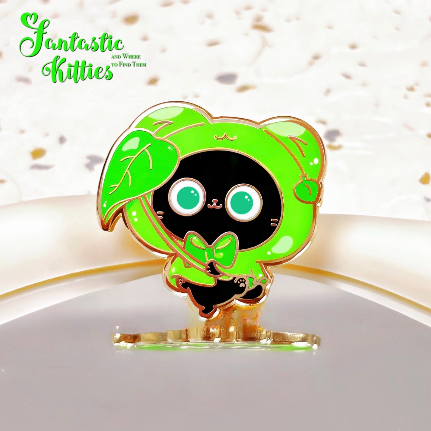 Froggy Raincoat Cat Hard Enamel Pin