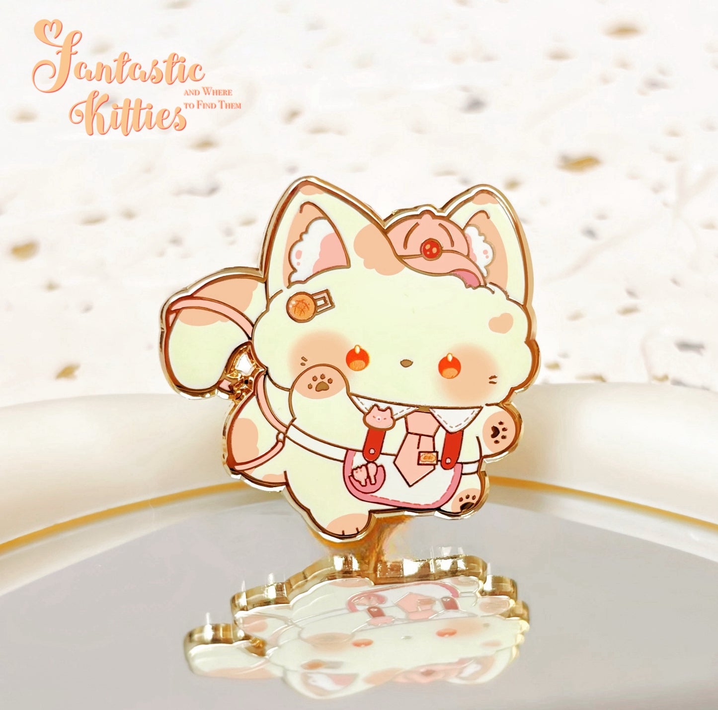 Butterball Cat Hard Enamel Pin