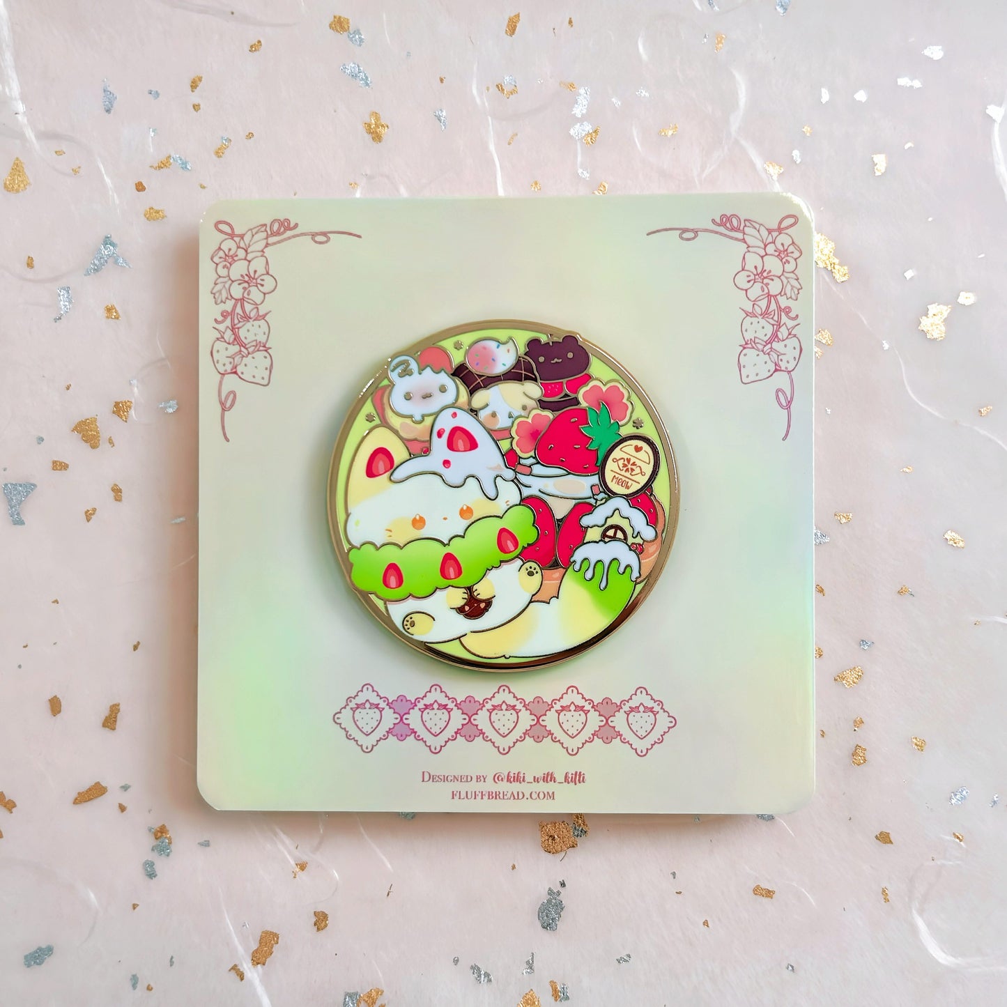 Cottonites Cat Hard Enamel Pin