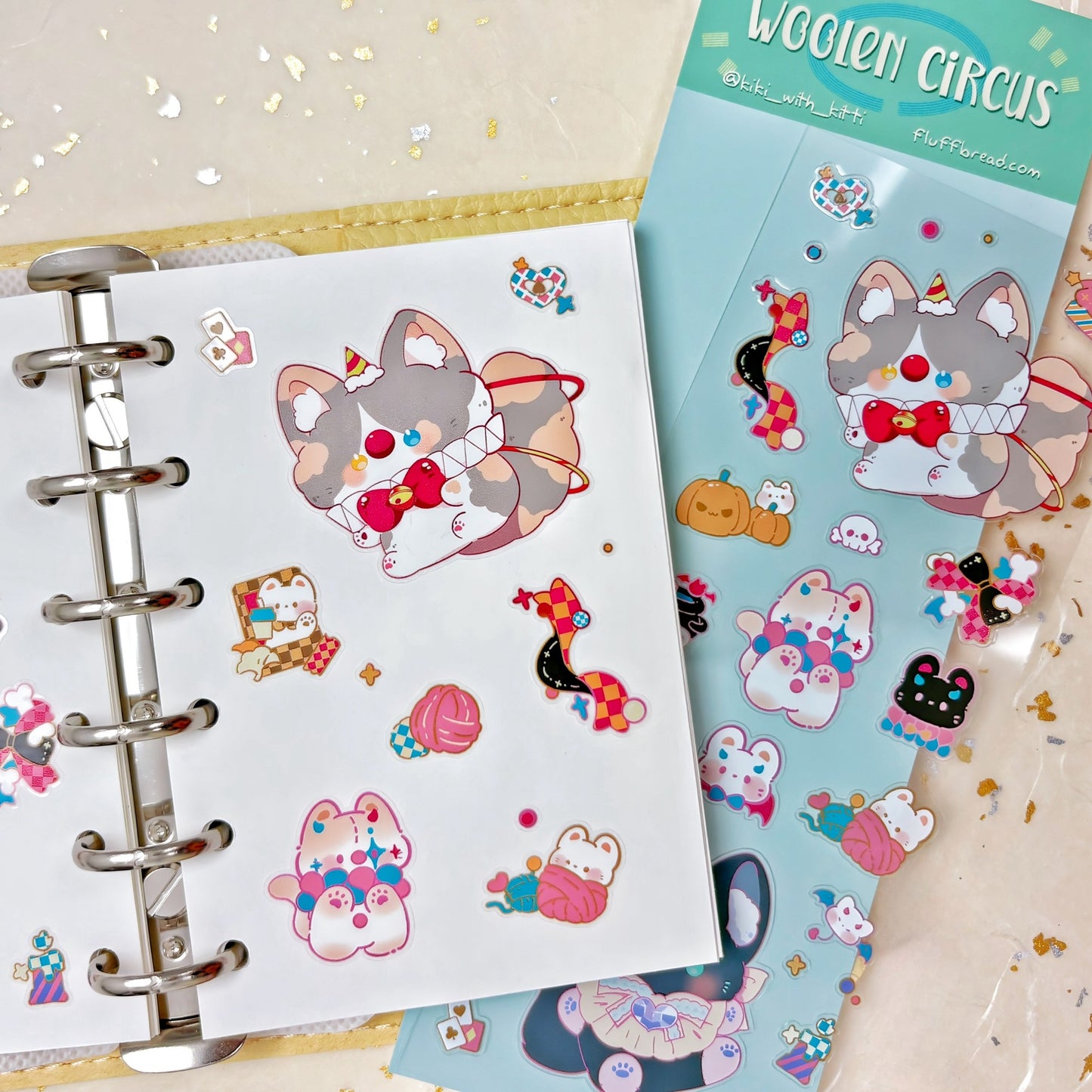 Woolen Circus Vinyl Sticker Sheet