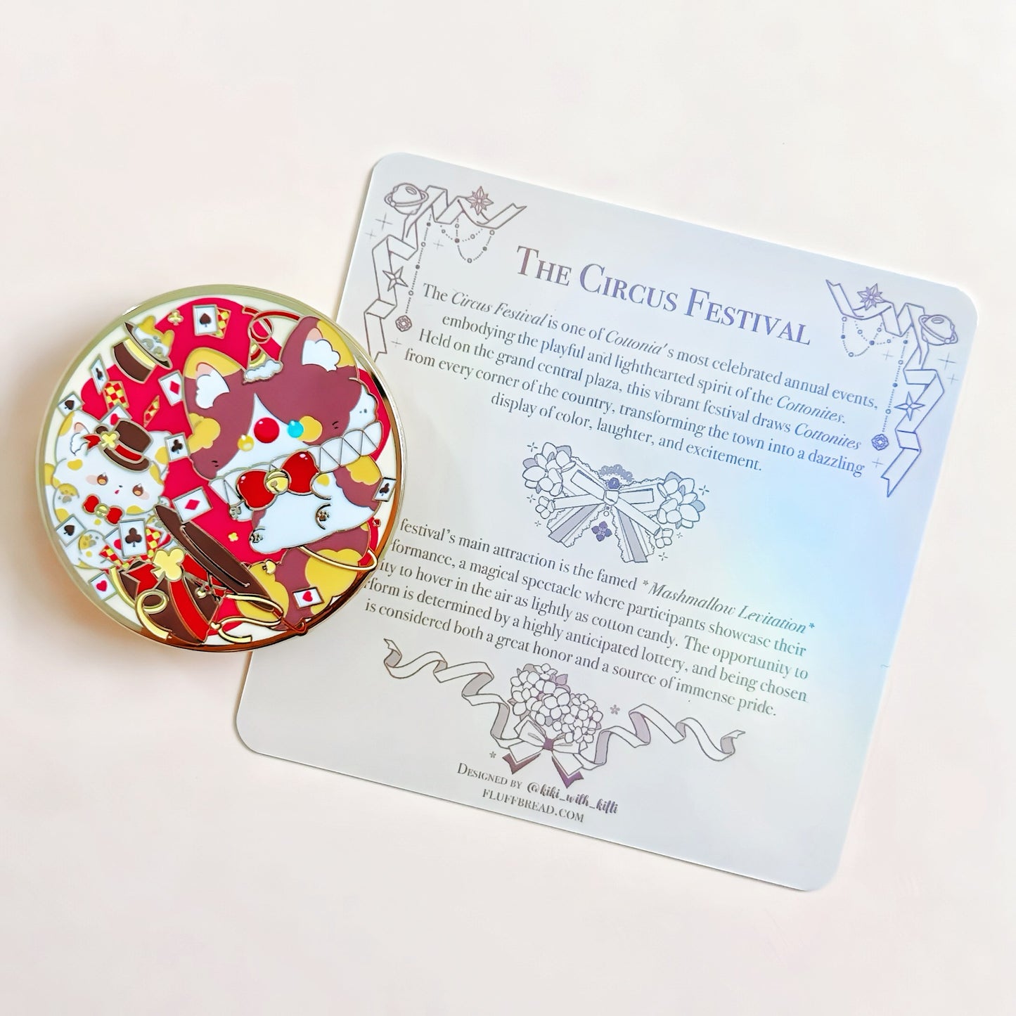 The Circus Festival Cat Hard Enamel Pin