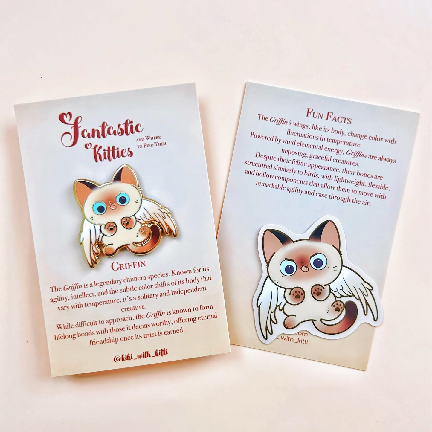 Griffin Cat Hard Enamel Pin