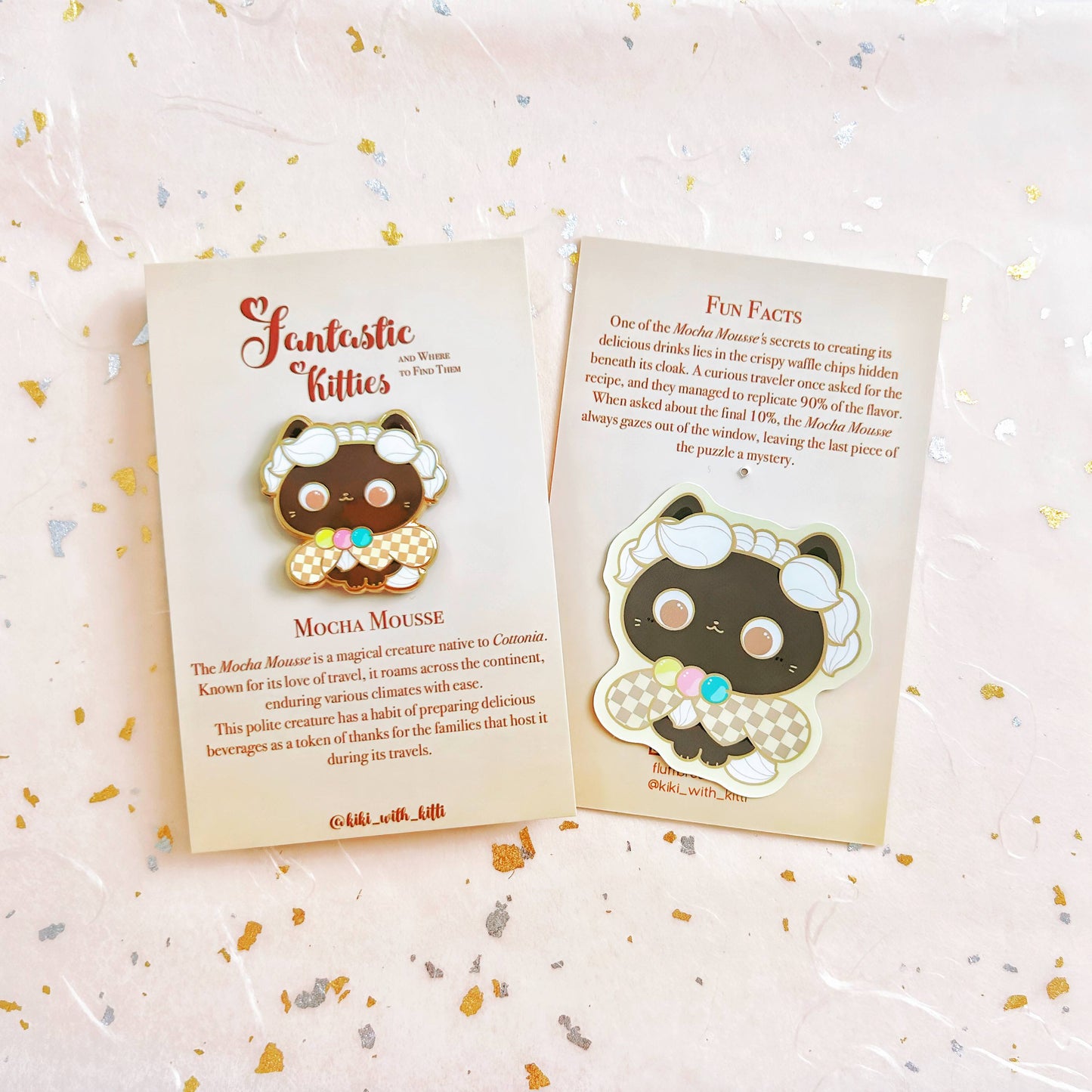 Mocha Mousse Cat Hard Enamel Pin