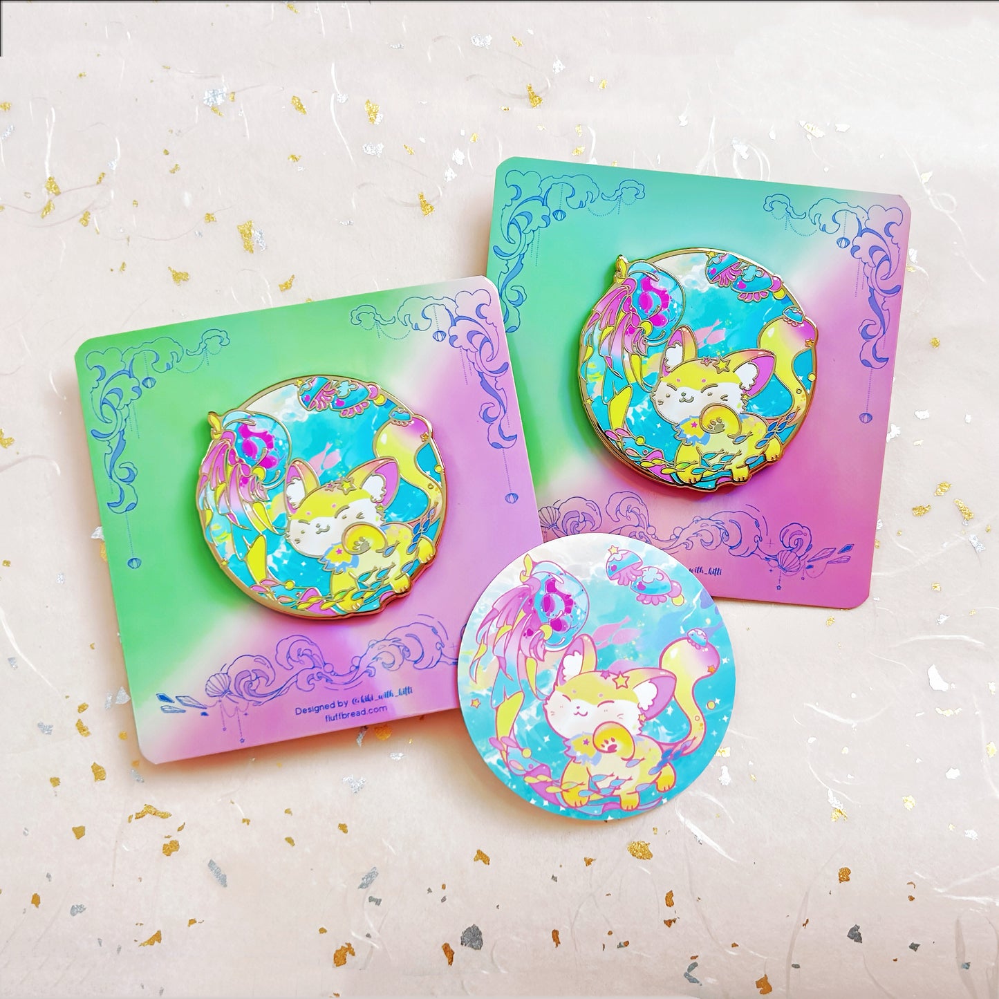 Jellycat Cat Hard Enamel Pin