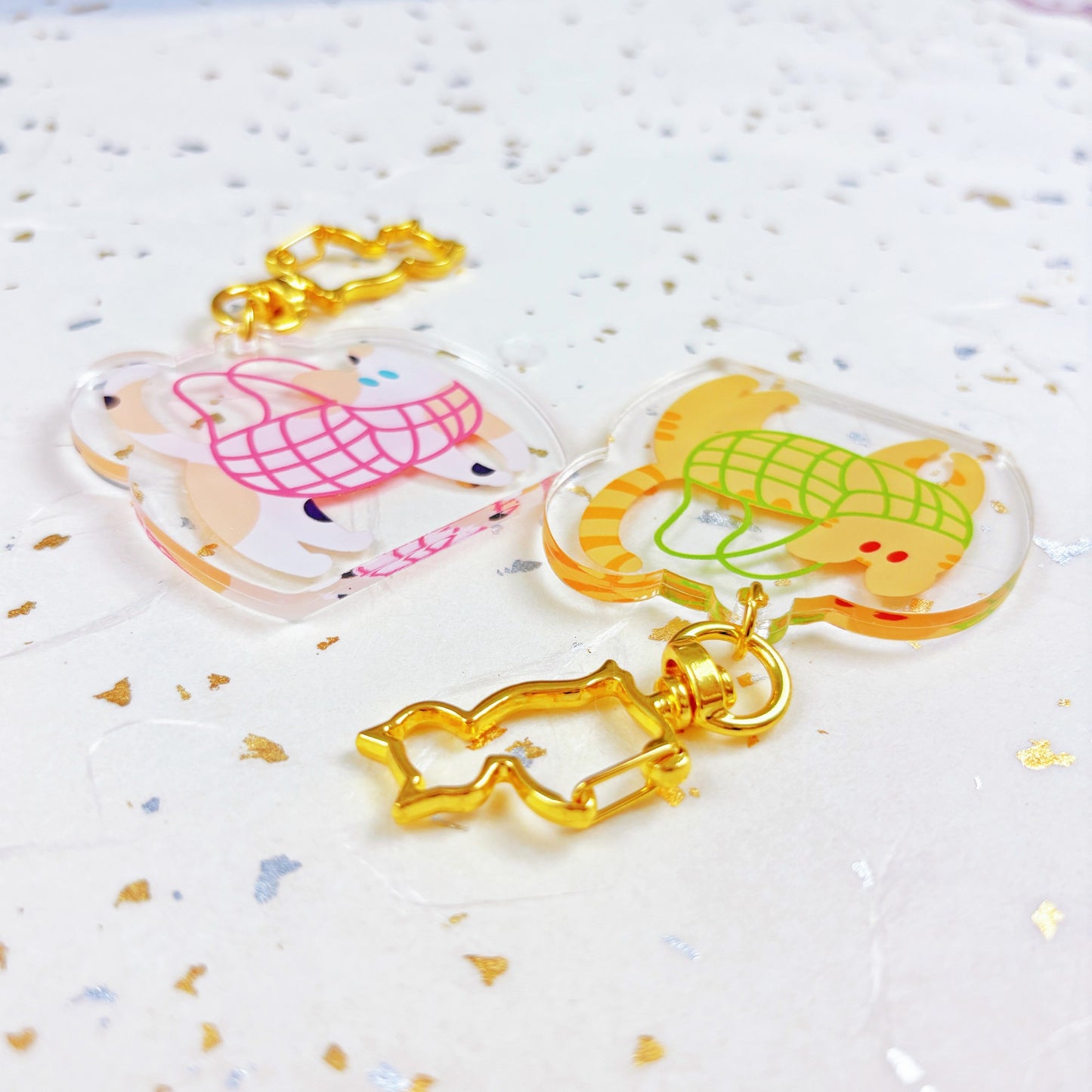 Kitties in Net Bags Acrylic Keychain