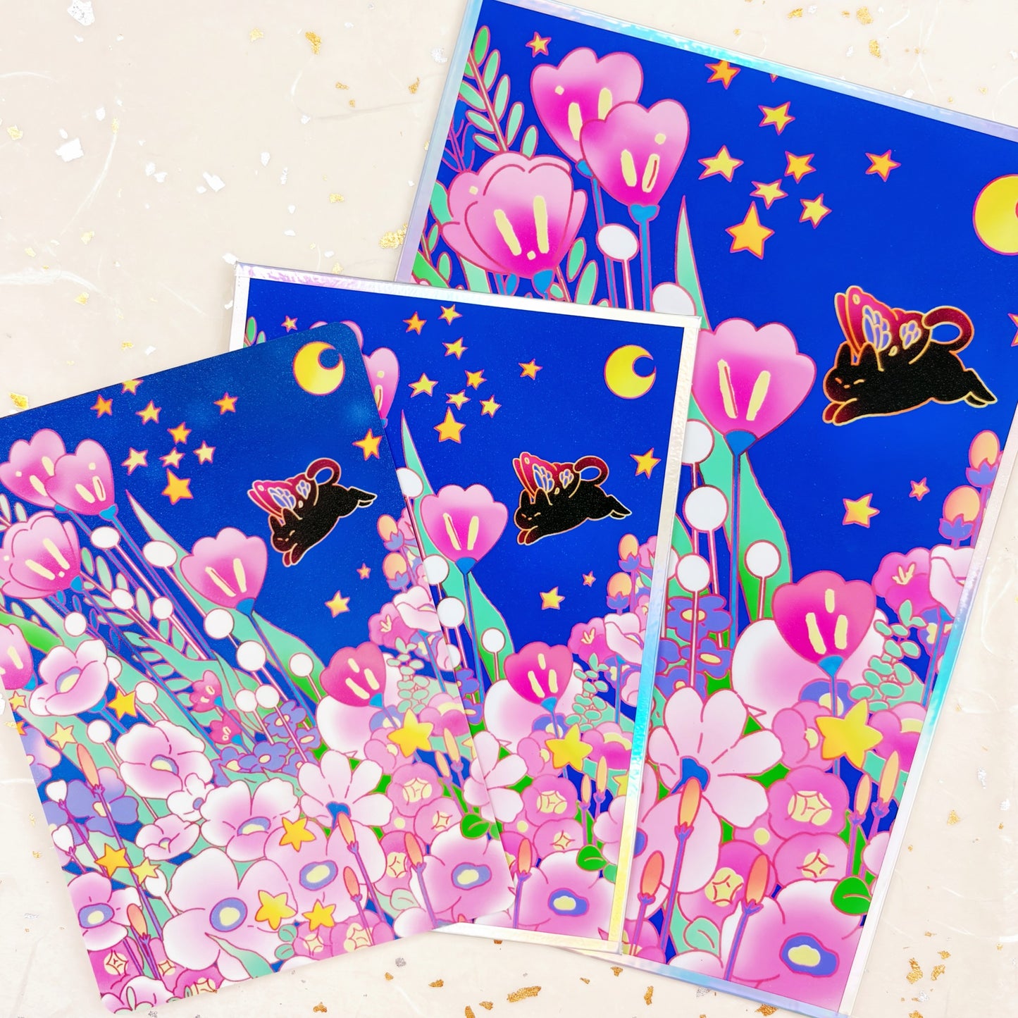 Night Garden Postcard & Art Print