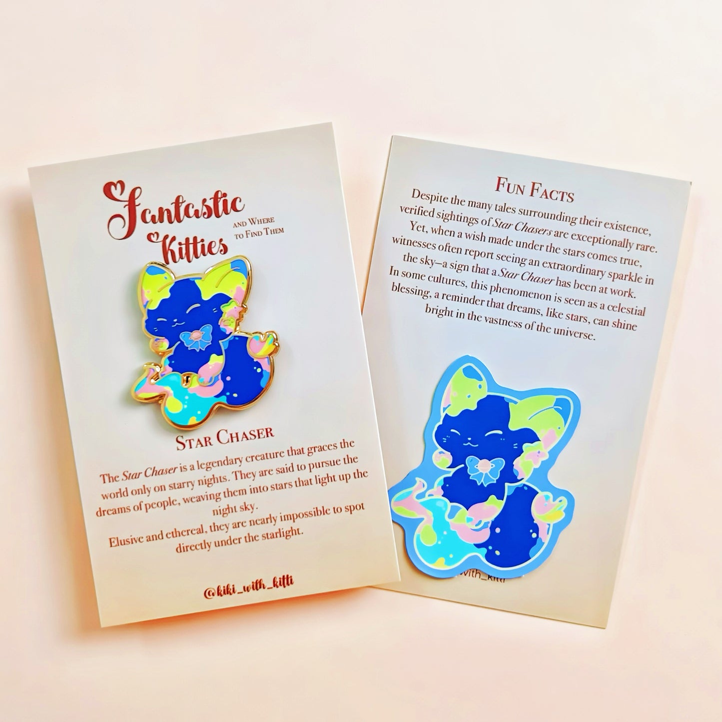 Star Chaser Cat Hard Enamel Pin