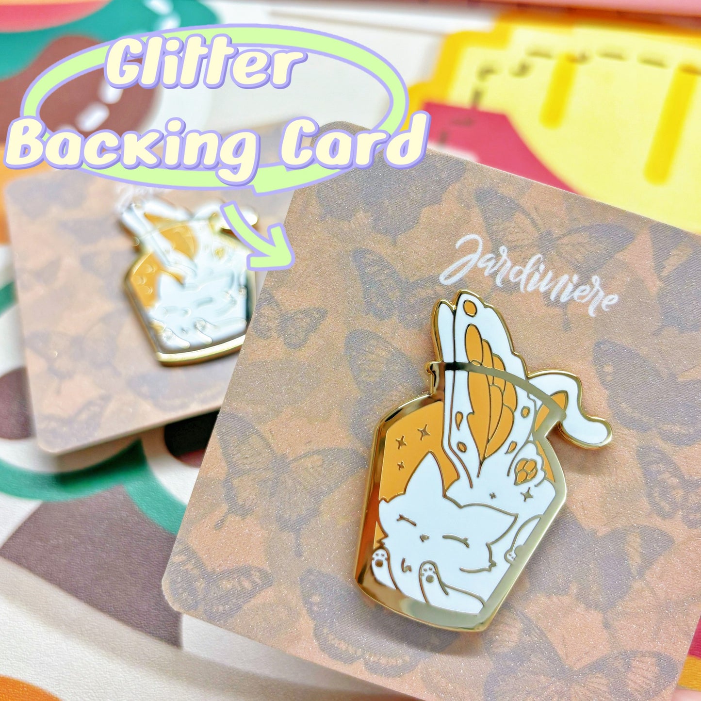 Jardiniere White.ver Hard Enamel Pin