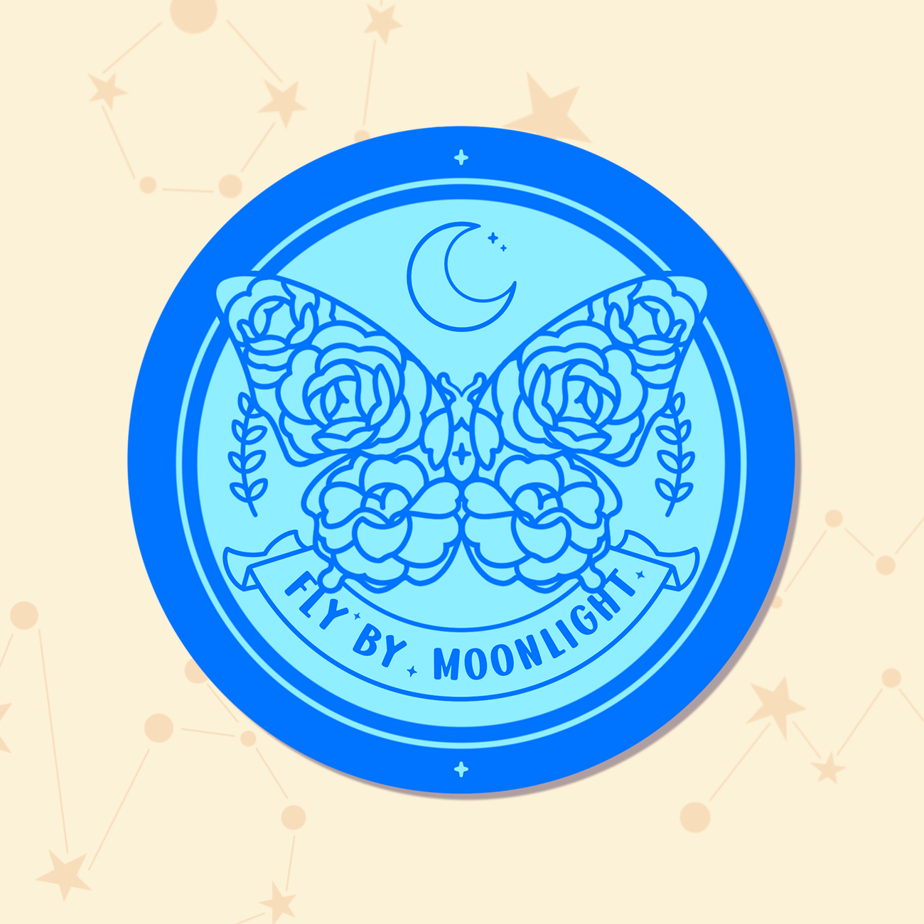 Butterfly & Moth Ceramic Coaster