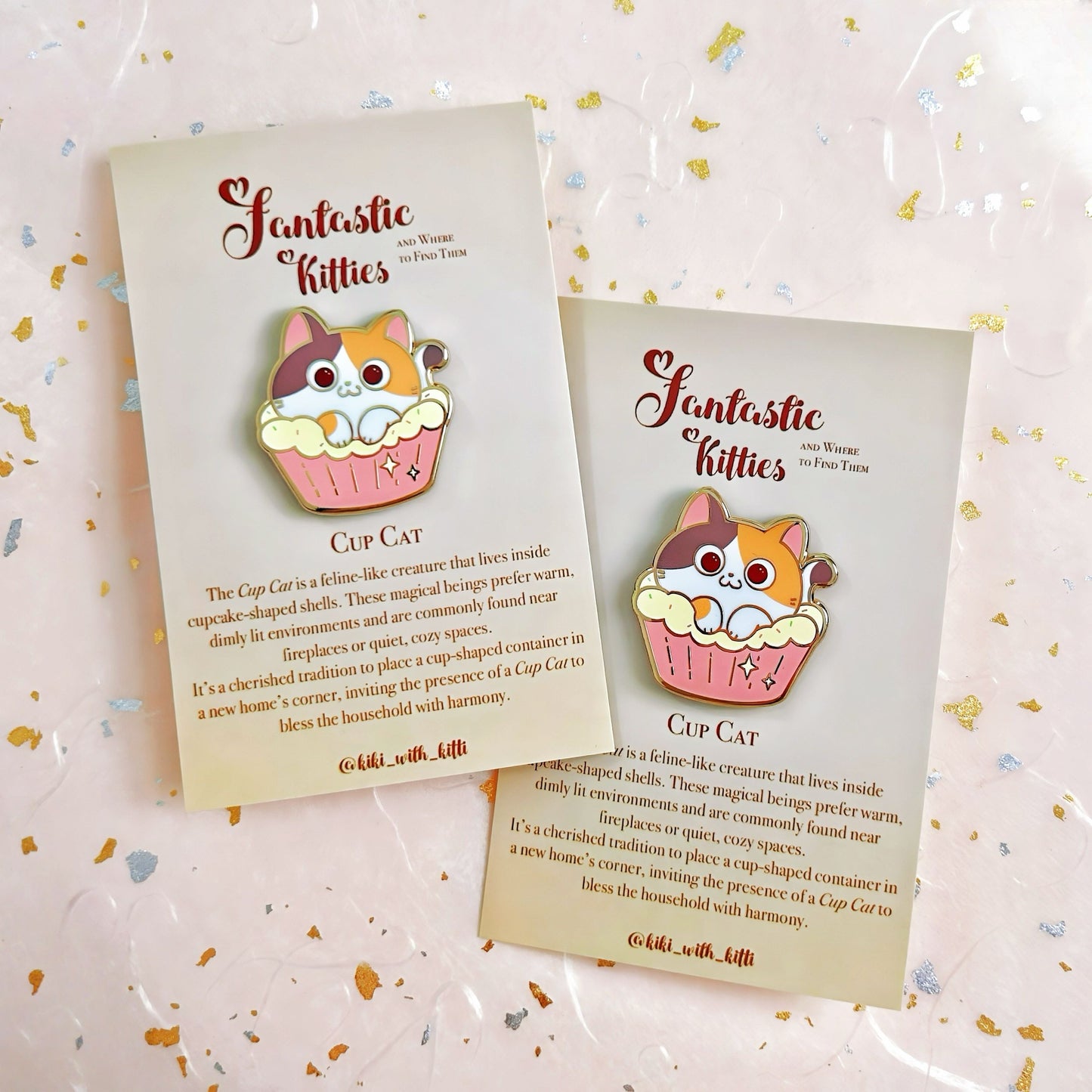 Cup Cat Hard Enamel Pin