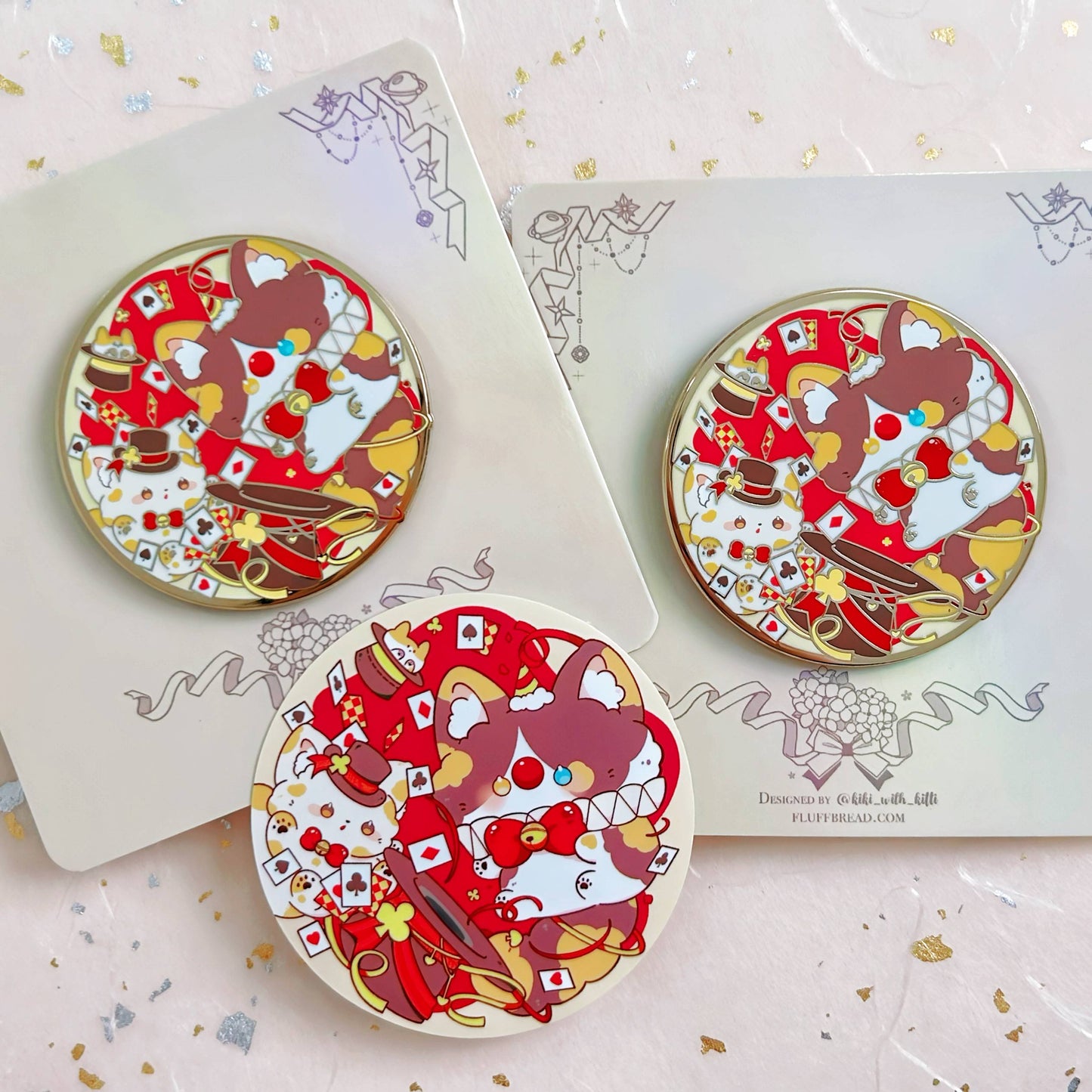 The Circus Festival Cat Hard Enamel Pin