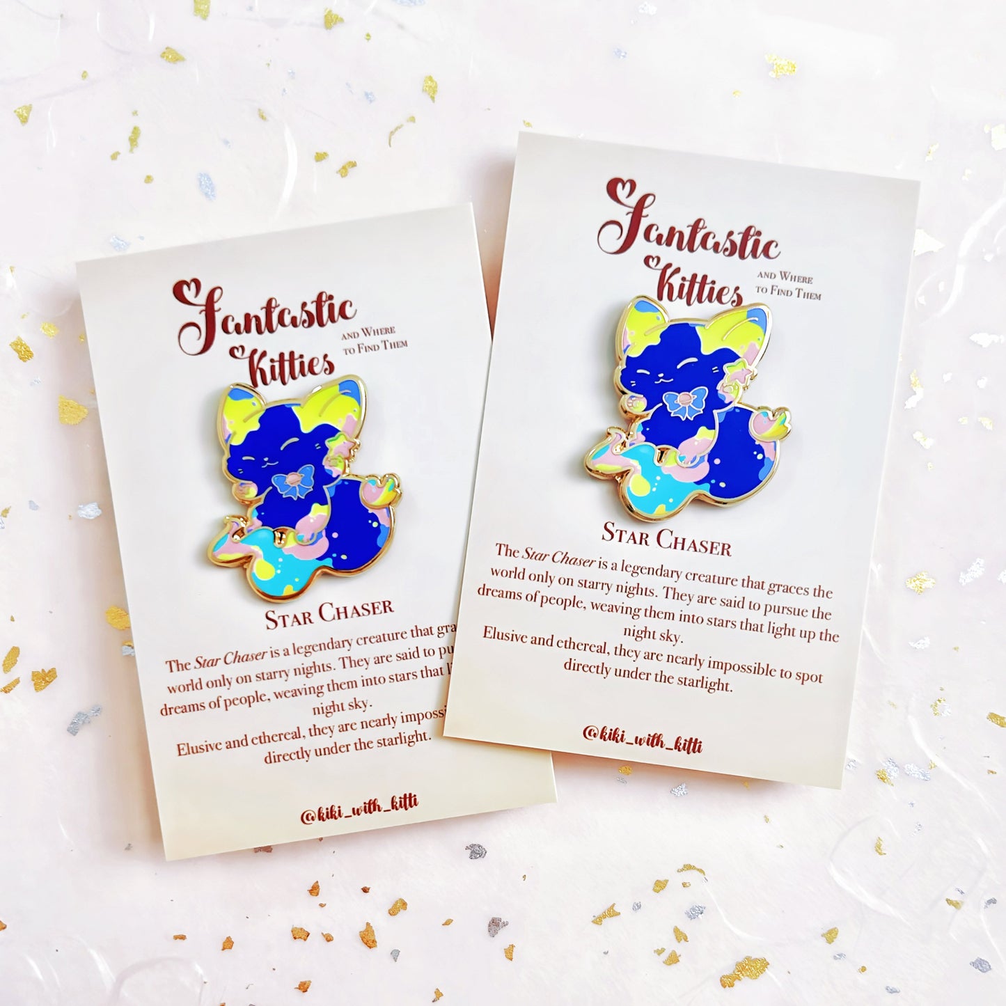 Star Chaser Cat Hard Enamel Pin