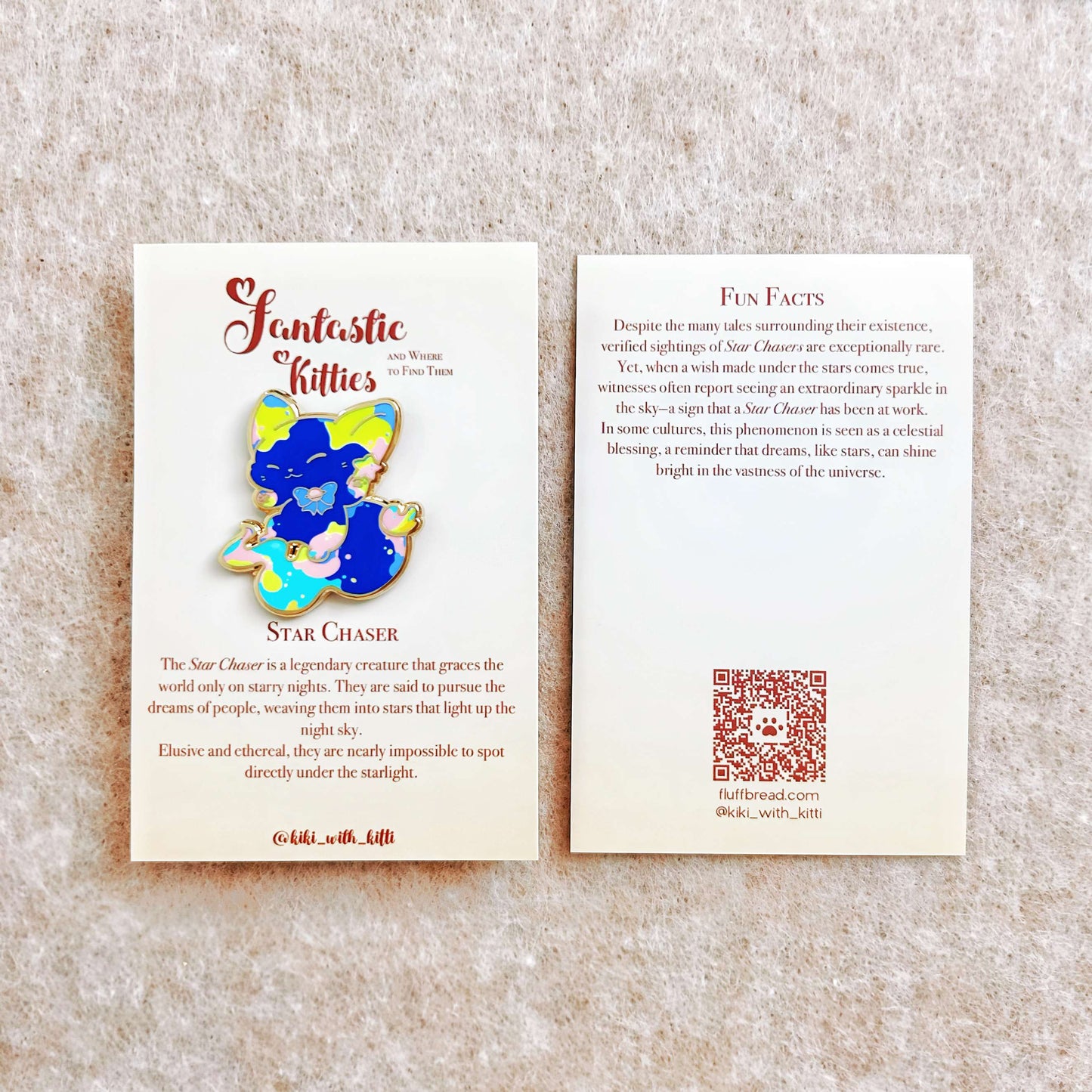 Star Chaser Cat Hard Enamel Pin