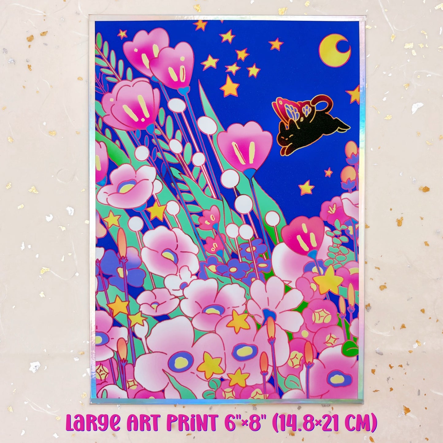 Night Garden Postcard & Art Print