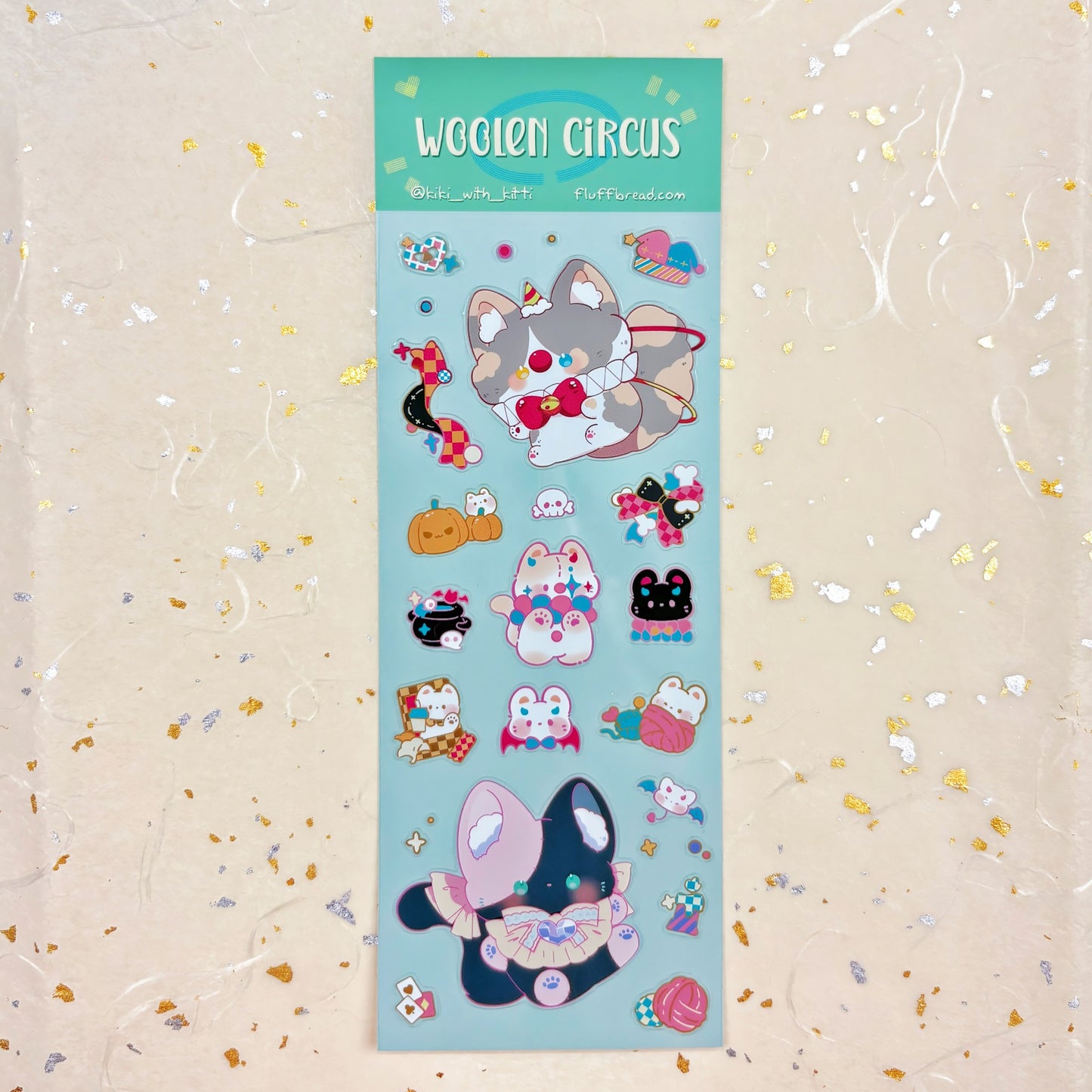Woolen Circus Vinyl Sticker Sheet