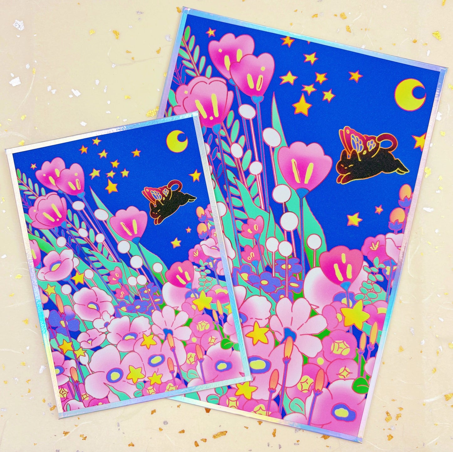 Night Garden Postcard & Art Print