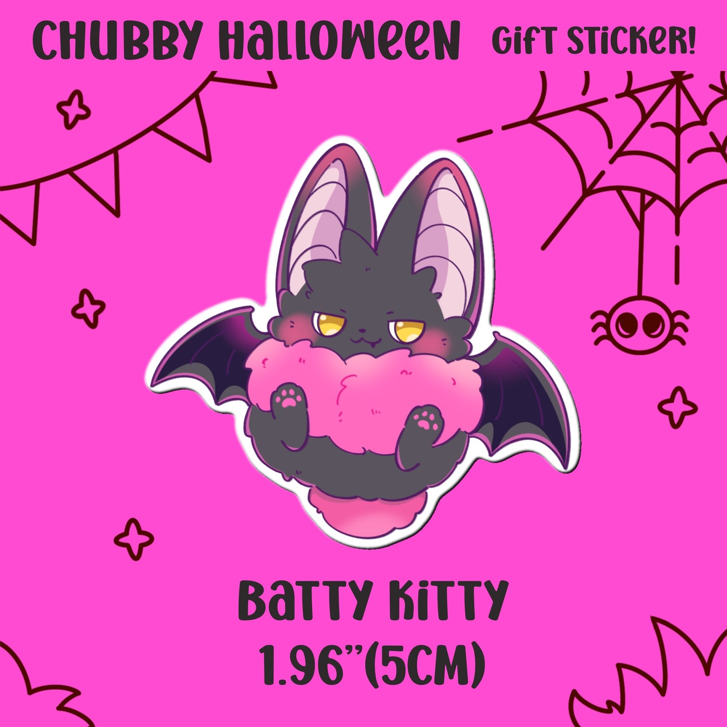 Pumpkin Sled Black Cat Halloween Pin