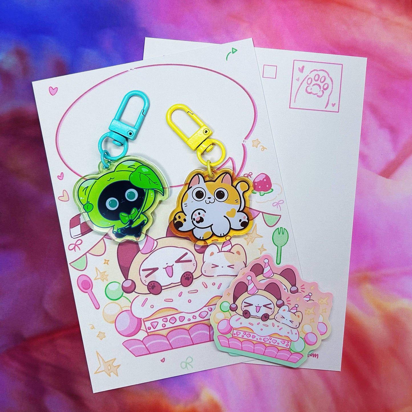 Fantastic Kitties Acrylic Keychain