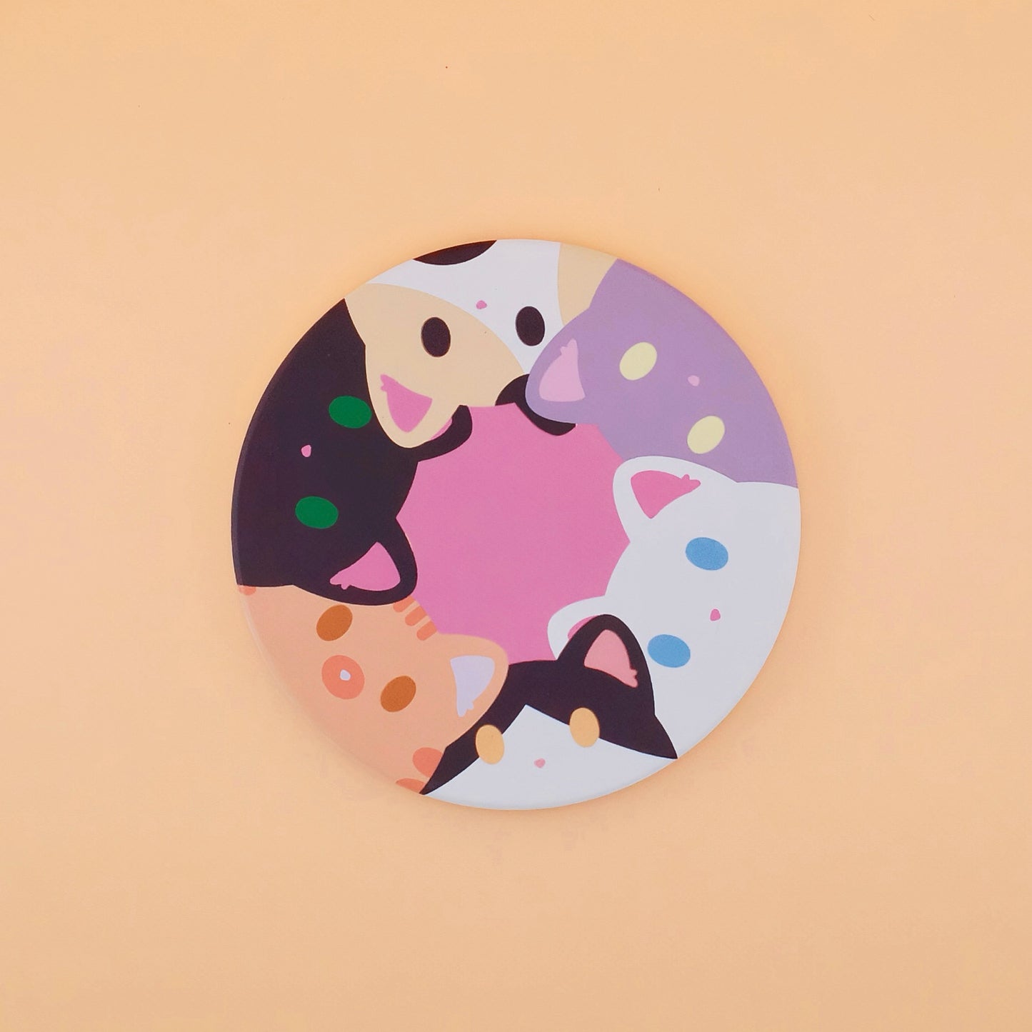 Kitty Party Absorbent Ceramic Coaster