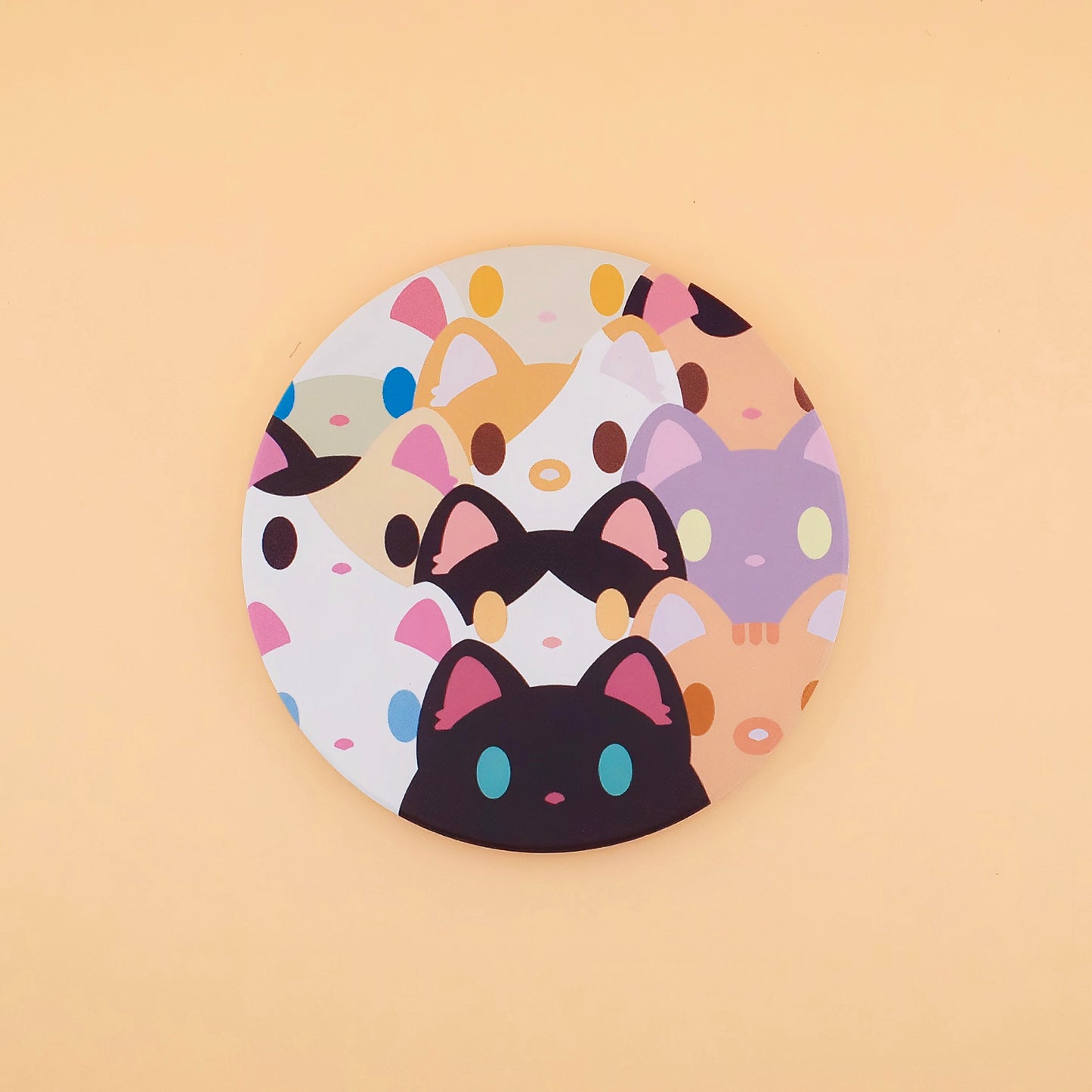 Kitty Party Absorbent Ceramic Coaster