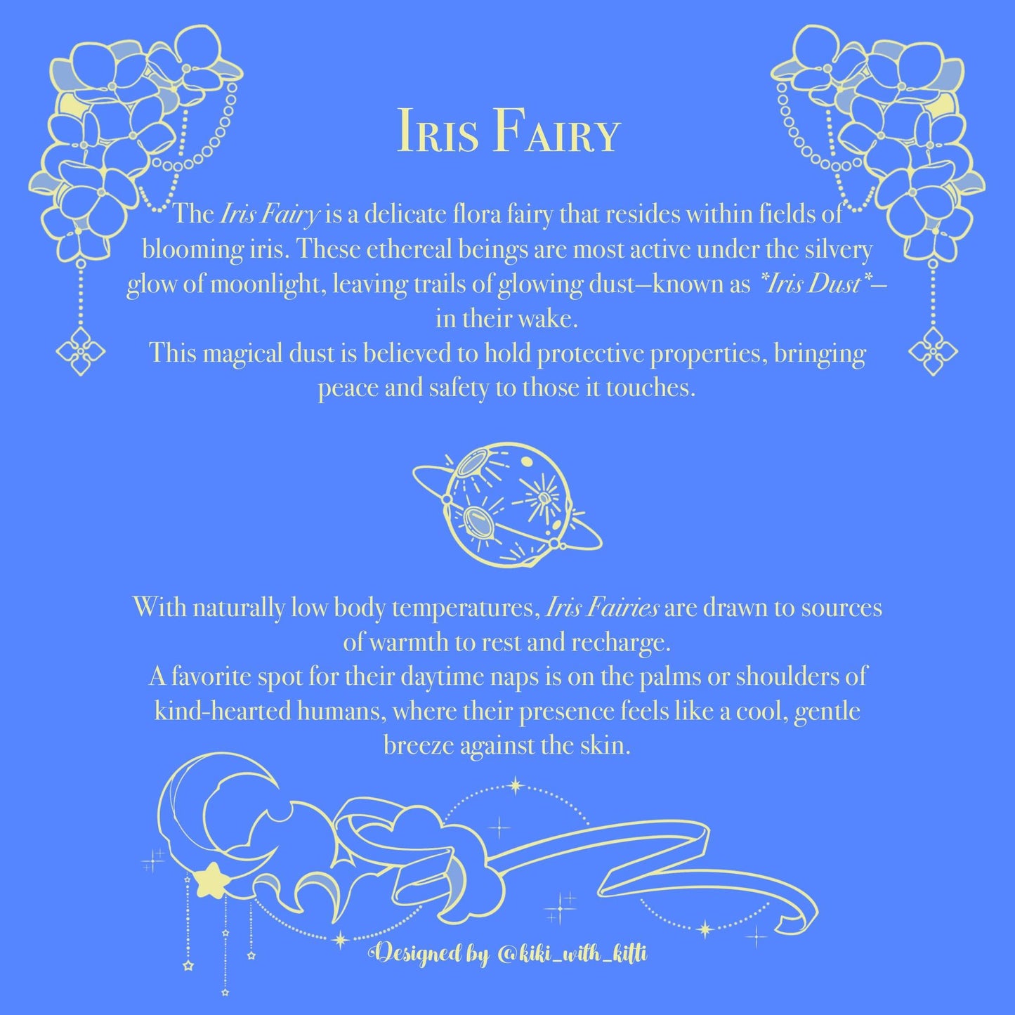 Iris Fairy Cat Hard Enamel Pin