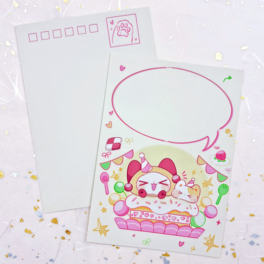 Cheers Cotton Postcard & Vinyl Sticker