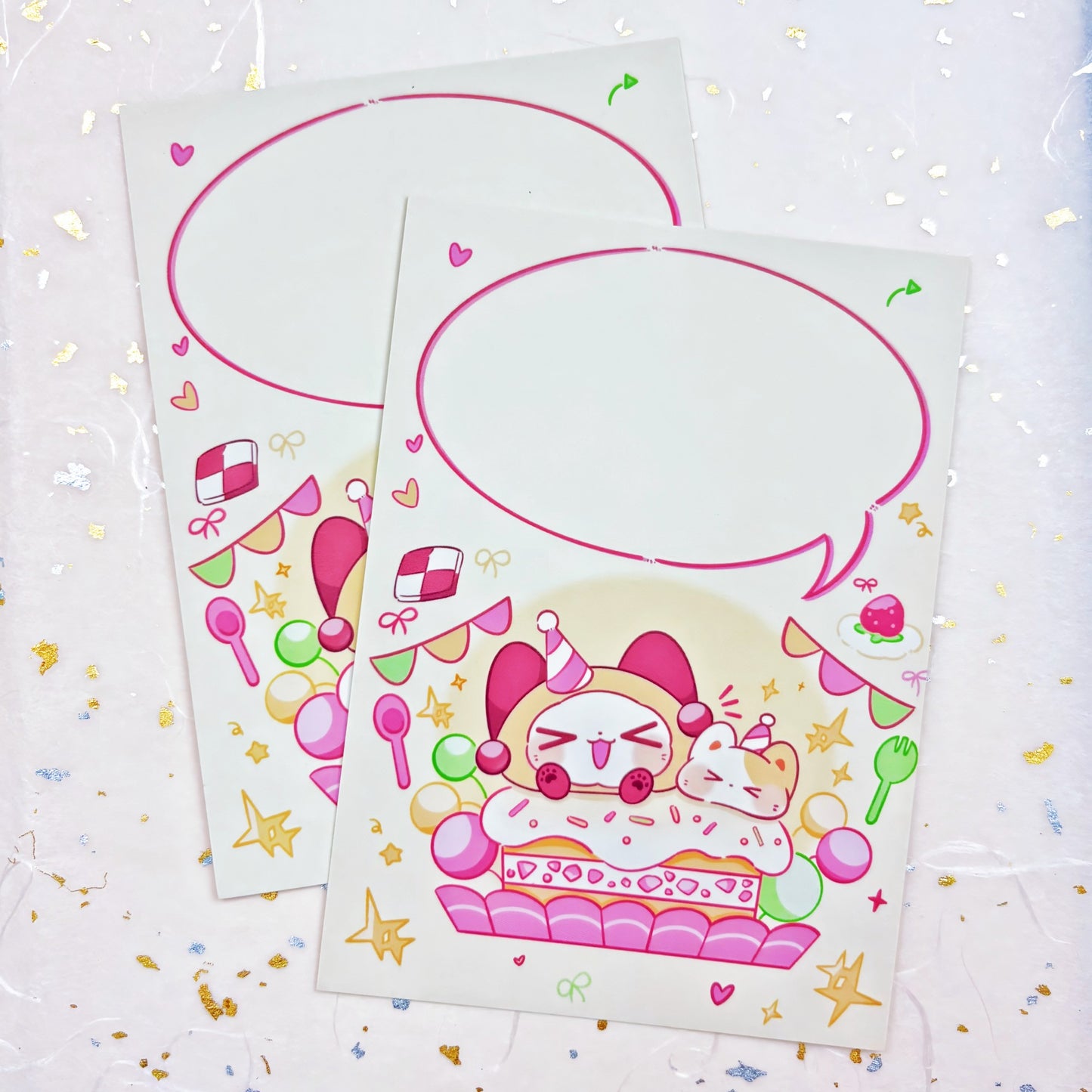 Cheers Cotton Postcard & Vinyl Sticker
