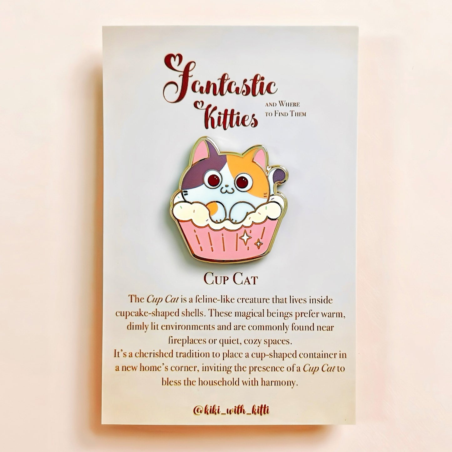Cup Cat Hard Enamel Pin