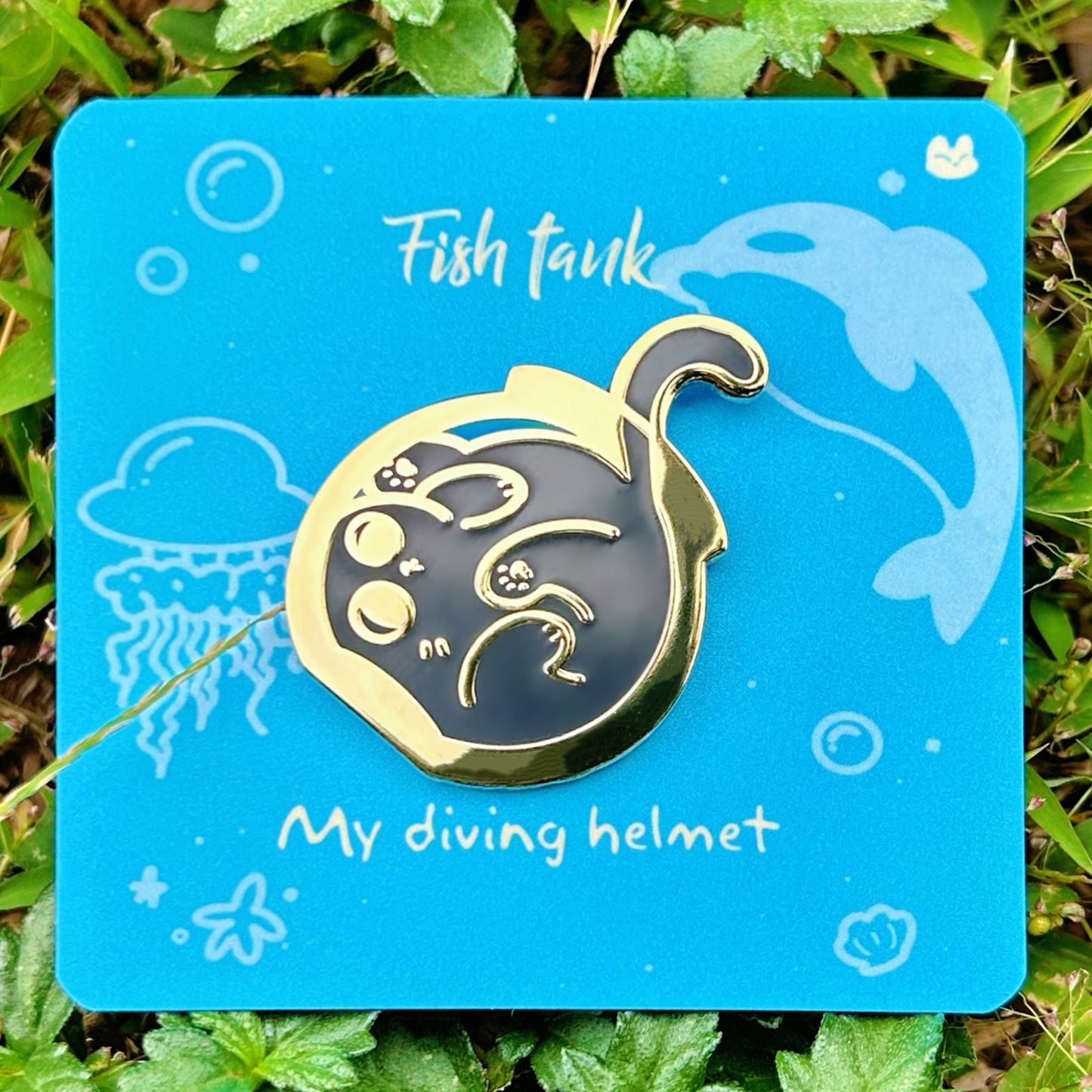 Fish Tank Hard Enamel Pin