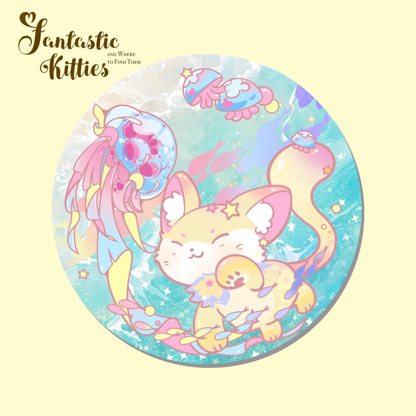 Fantistic Kitties Absorbent Ceramic Coaster