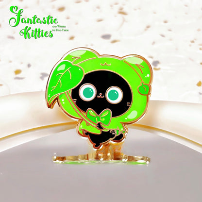 Froggy Raincoat Cat Hard Enamel Pin