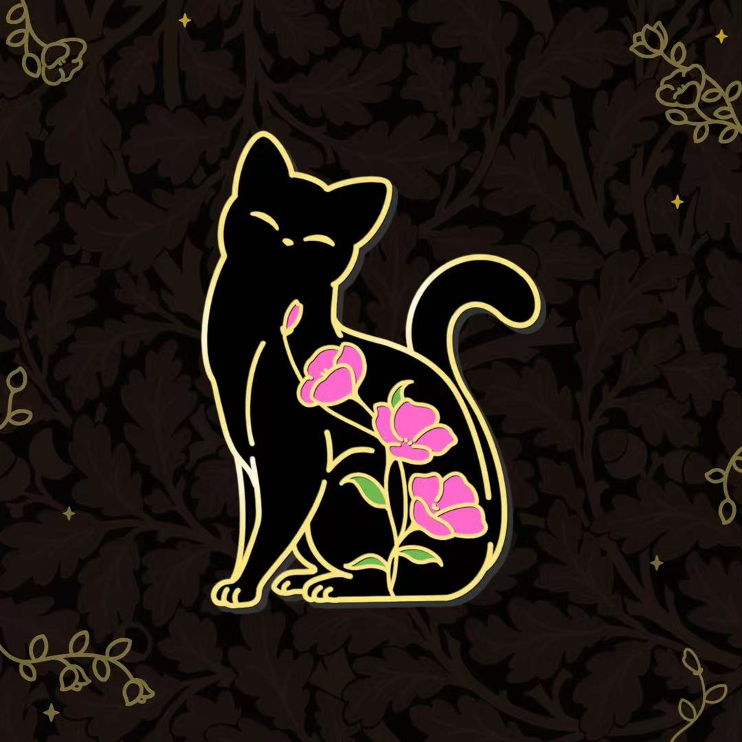 Primrose Cat Hard Enamel Pin