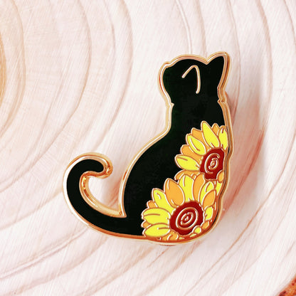 Partial Eclipse Cat Hard Enamel Pin