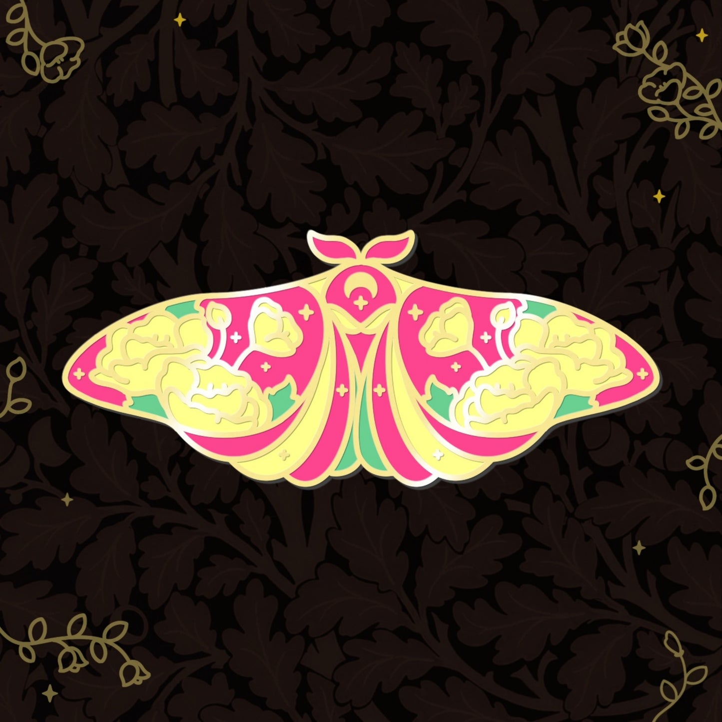 Floral Butterfly Enamel Pin Collection