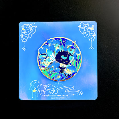 Iris Fairy Cat Hard Enamel Pin