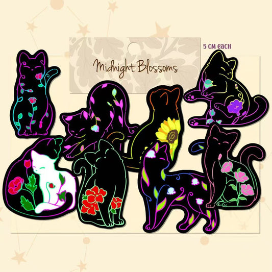 [Pre-order] Floral Cat Vinyl Sticker