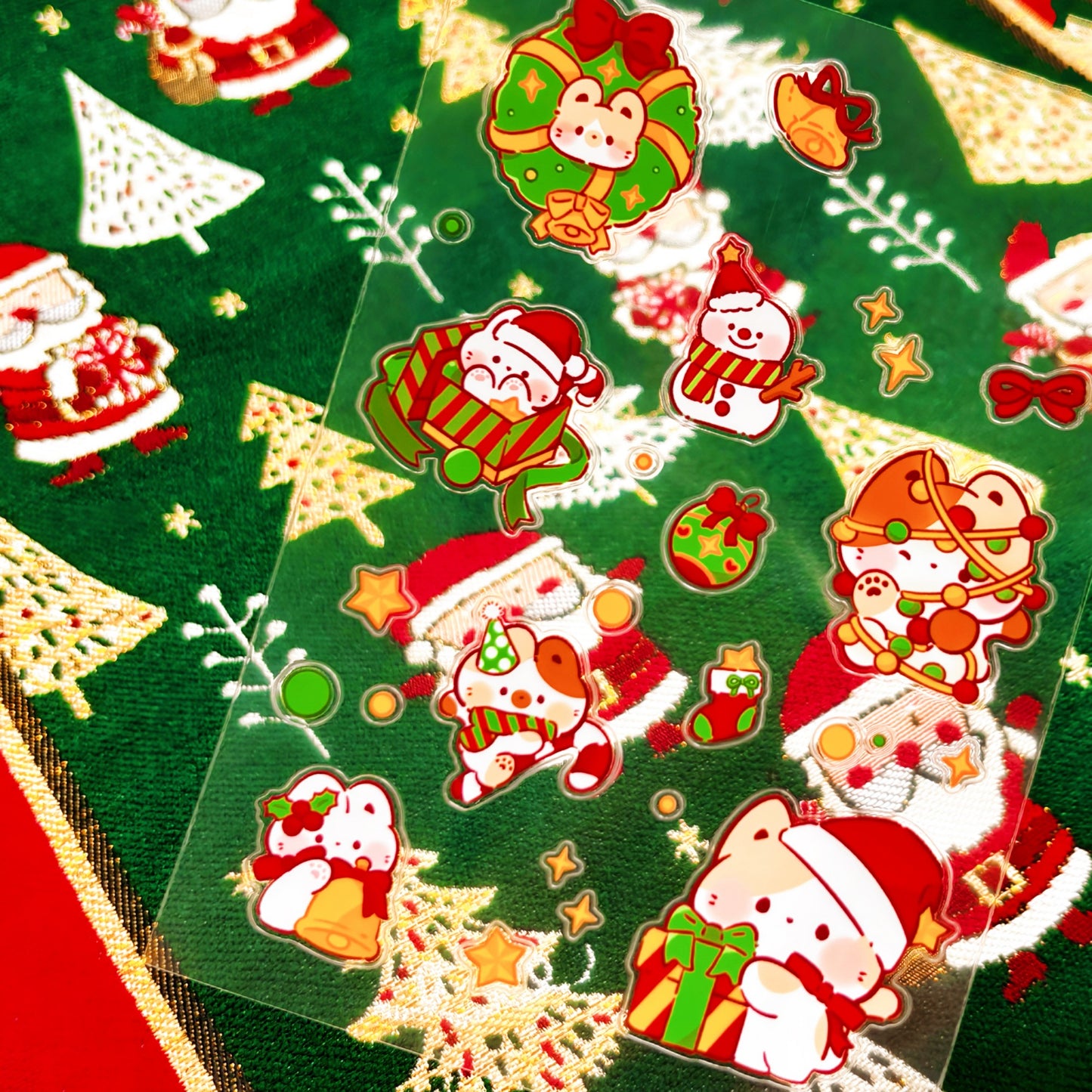 Meowly Christmas Sticker Sheet