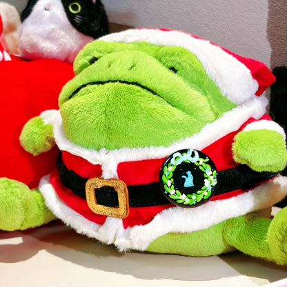 Meowly Wreath Kitty Badge