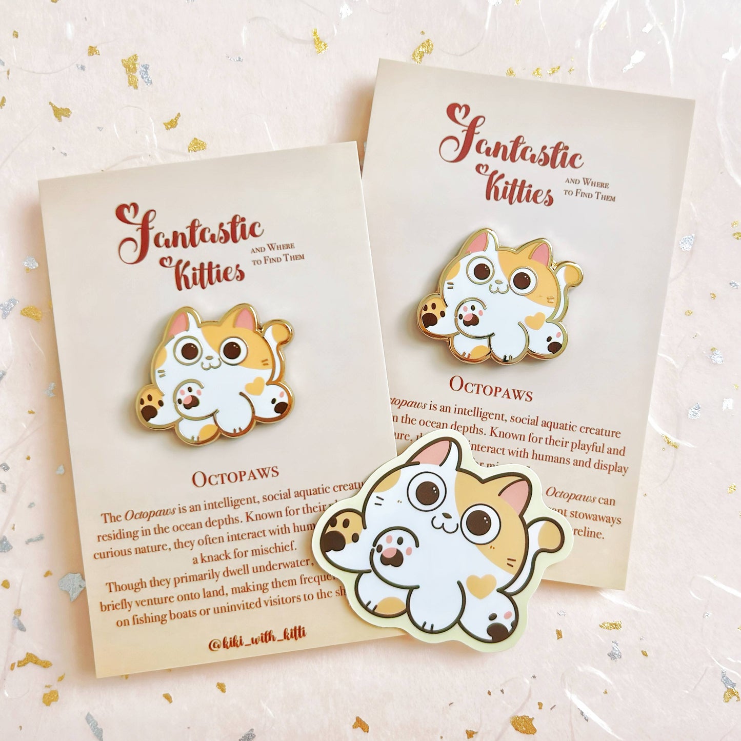 Octopaws Cat Hard Enamel Pin