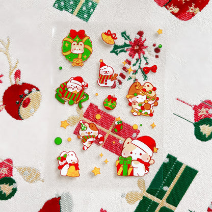 Meowly Christmas Sticker Sheet