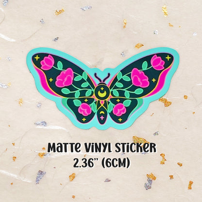 Paper Moon Moonlit Moth Enamel Pin