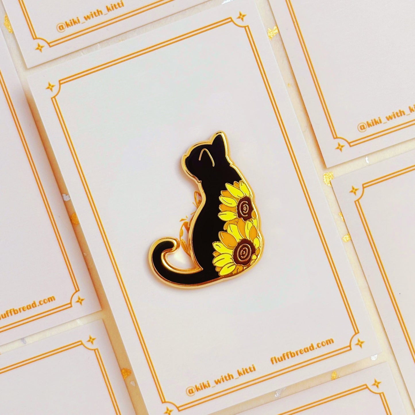 Partial Eclipse Cat Hard Enamel Pin