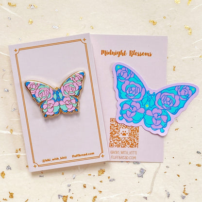 Swallowtai Neon Butterfly Enamel Pin
