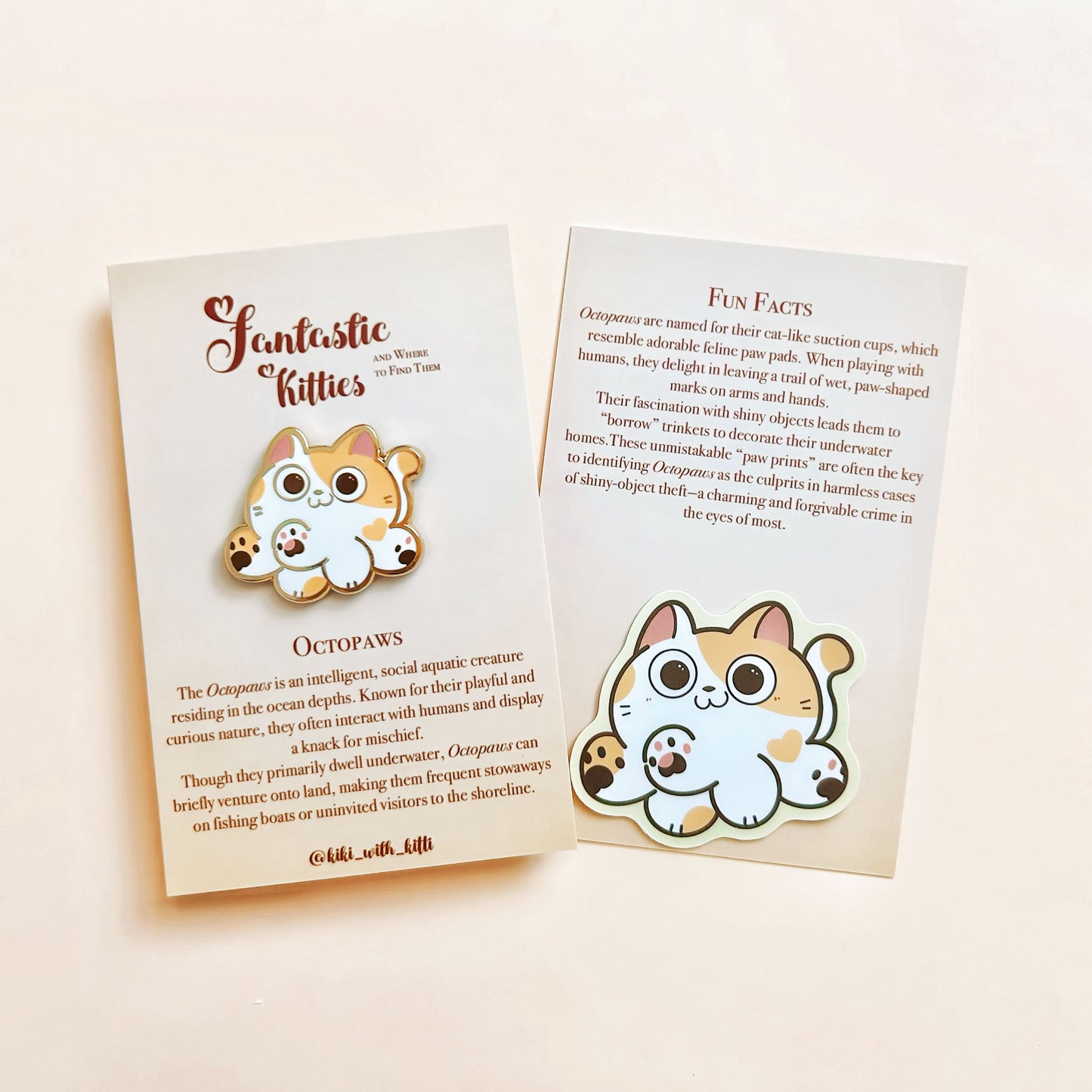Octopaws Cat Hard Enamel Pin
