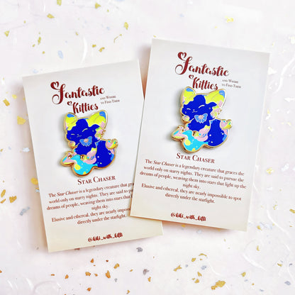 Star Chaser Cat Hard Enamel Pin