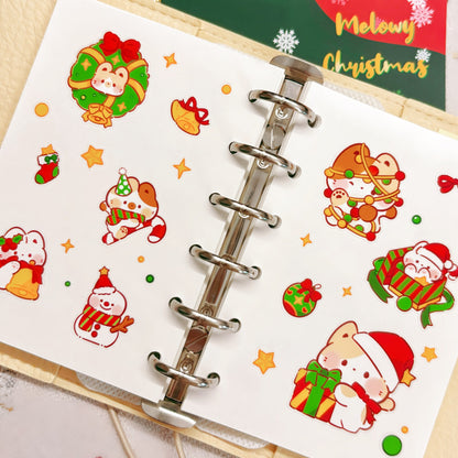 Meowly Christmas Sticker Sheet