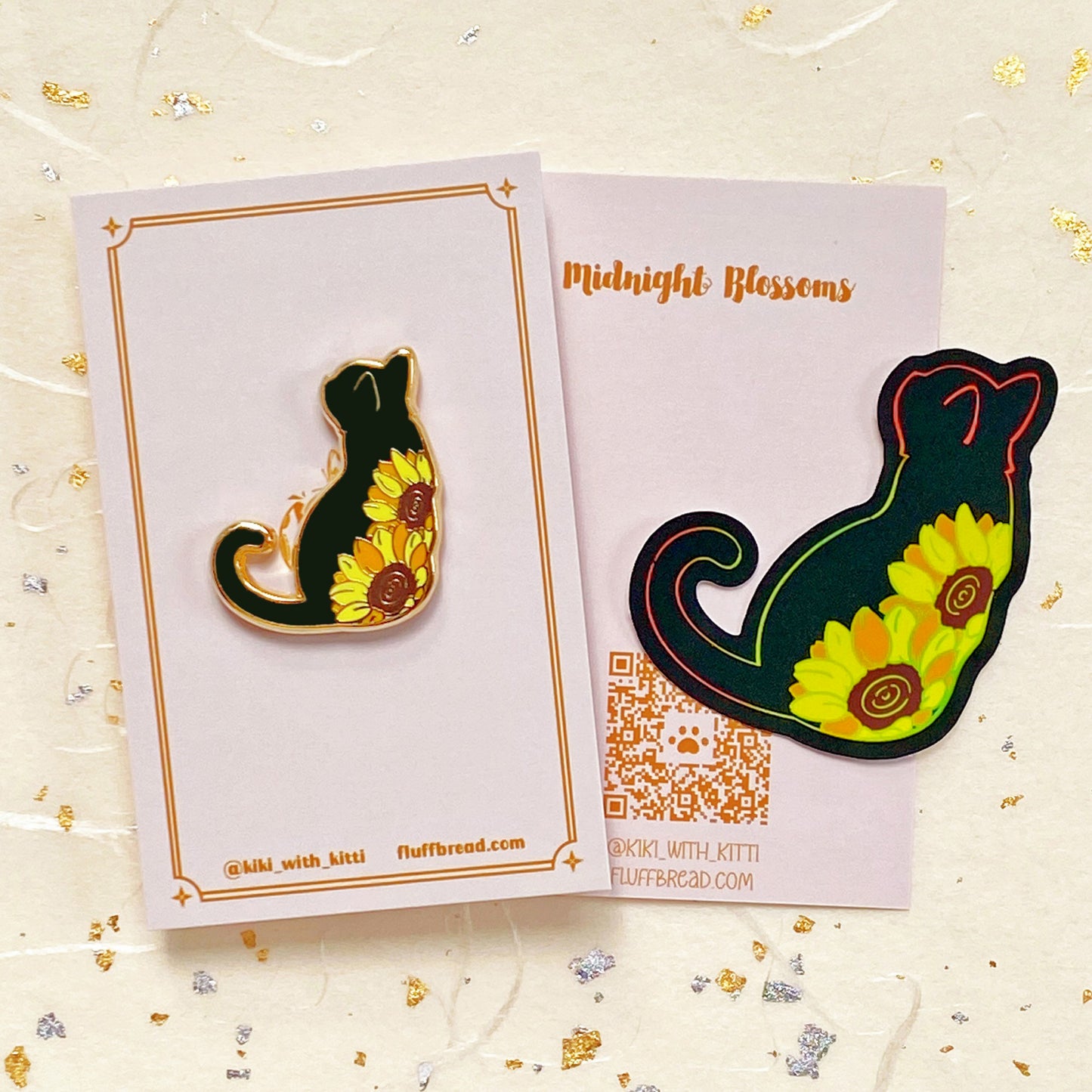 Partial Eclipse Cat Hard Enamel Pin