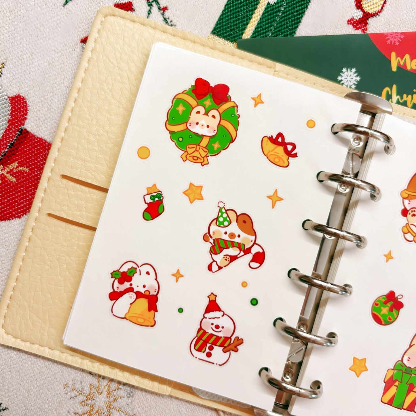 Meowly Christmas Sticker Sheet