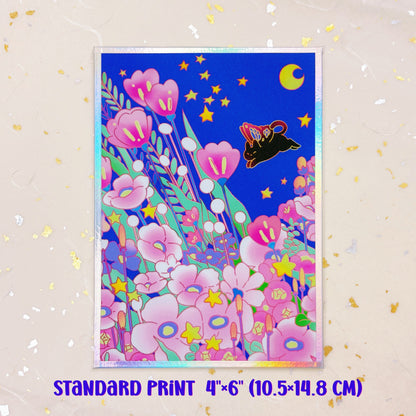 Night Garden Postcard & Art Print