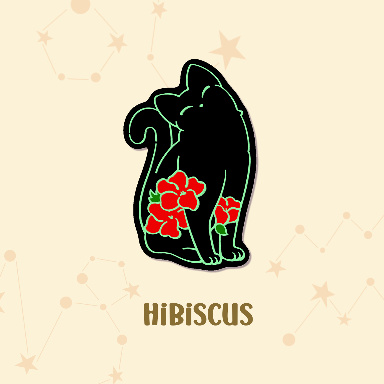 [Pre-order] Floral Cat Vinyl Sticker